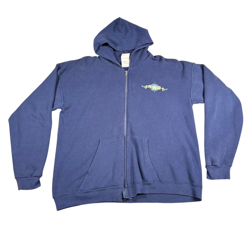 Vtg Phish Band Zip Up Hoodie Sweatshirt Tultex XL Rare